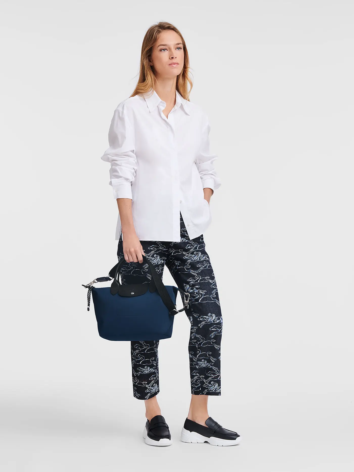 LONGCHAMP | Le Pliage Energy Handtasche Small, Chocolat | dunkelblau
